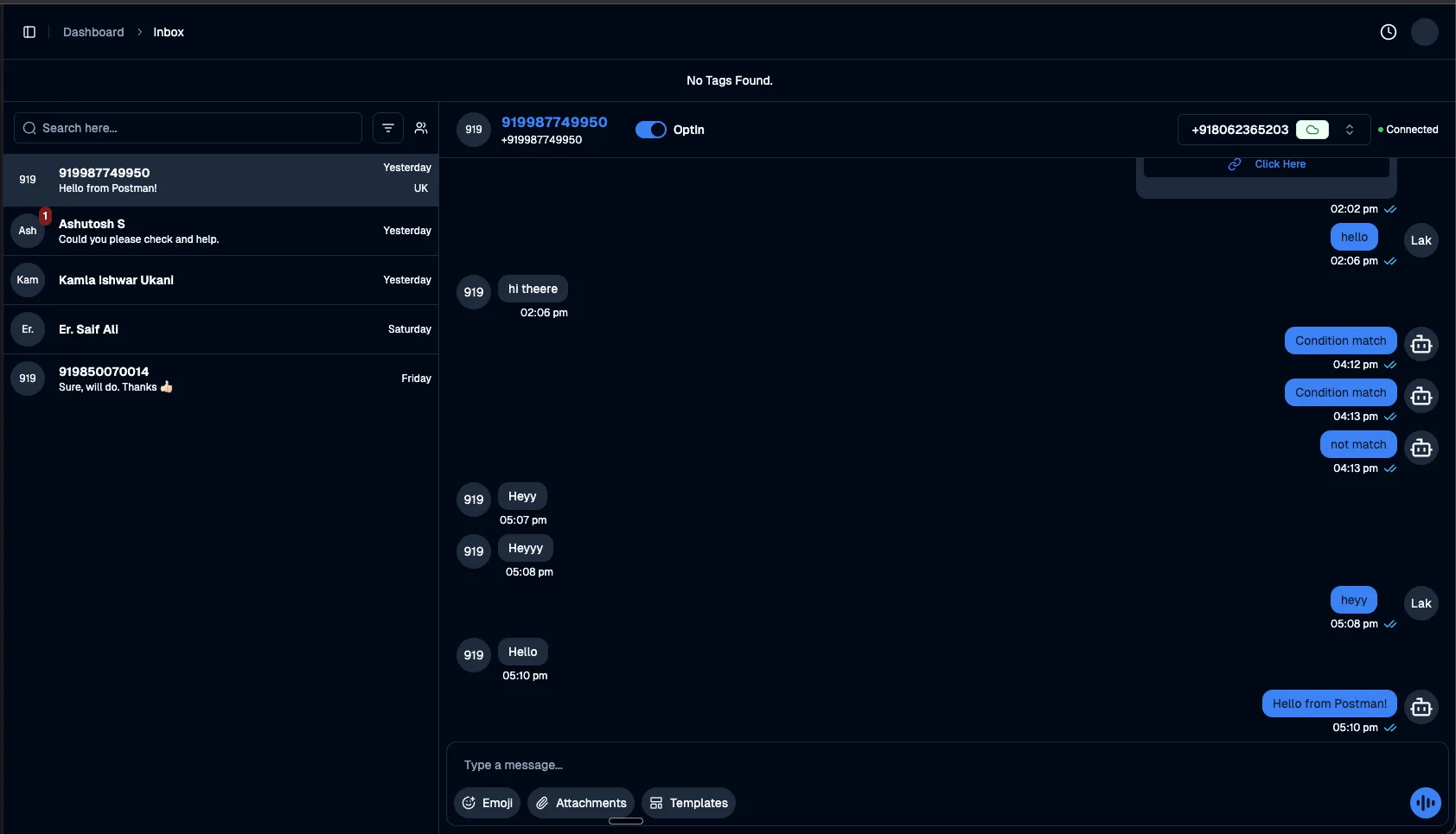Your Entire Team. One WhatsApp Number.